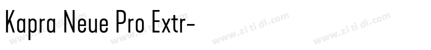 Kapra Neue Pro Extr字体转换